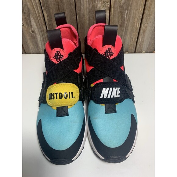 NIKE AIR HUARACHE CITY BLEACHED AQUA BLACK RACER PINK Women’s Shoe Size 7.5 - Picture 2 of 10